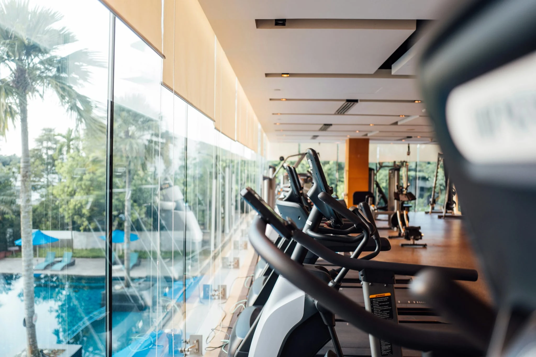 Fitness center equipment