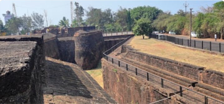 Ancient fort walls overlooking the coast